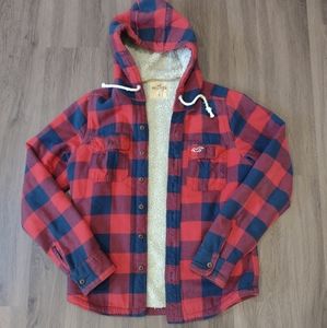 Hollister Sherpa Lined Hooded Sweatshirt